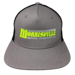 Big X Trucker Hat Gray One Size Snapback Mesh Back Transport Embroidered Work